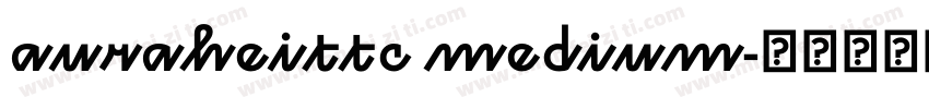auraheittc medium字体转换